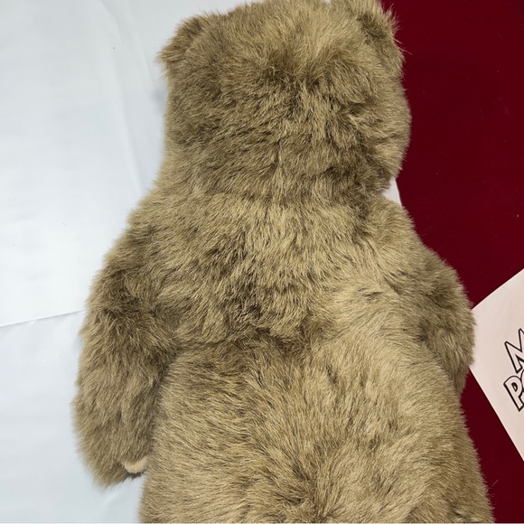 Jumbo TRUDI FUZZY BROWN 21” Teddy BEAR STAND UP Stuffed Animal Plush ITALY DAKIN - Picture 15 of 16
